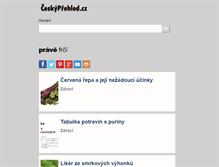 Tablet Screenshot of ceskyprehled.cz